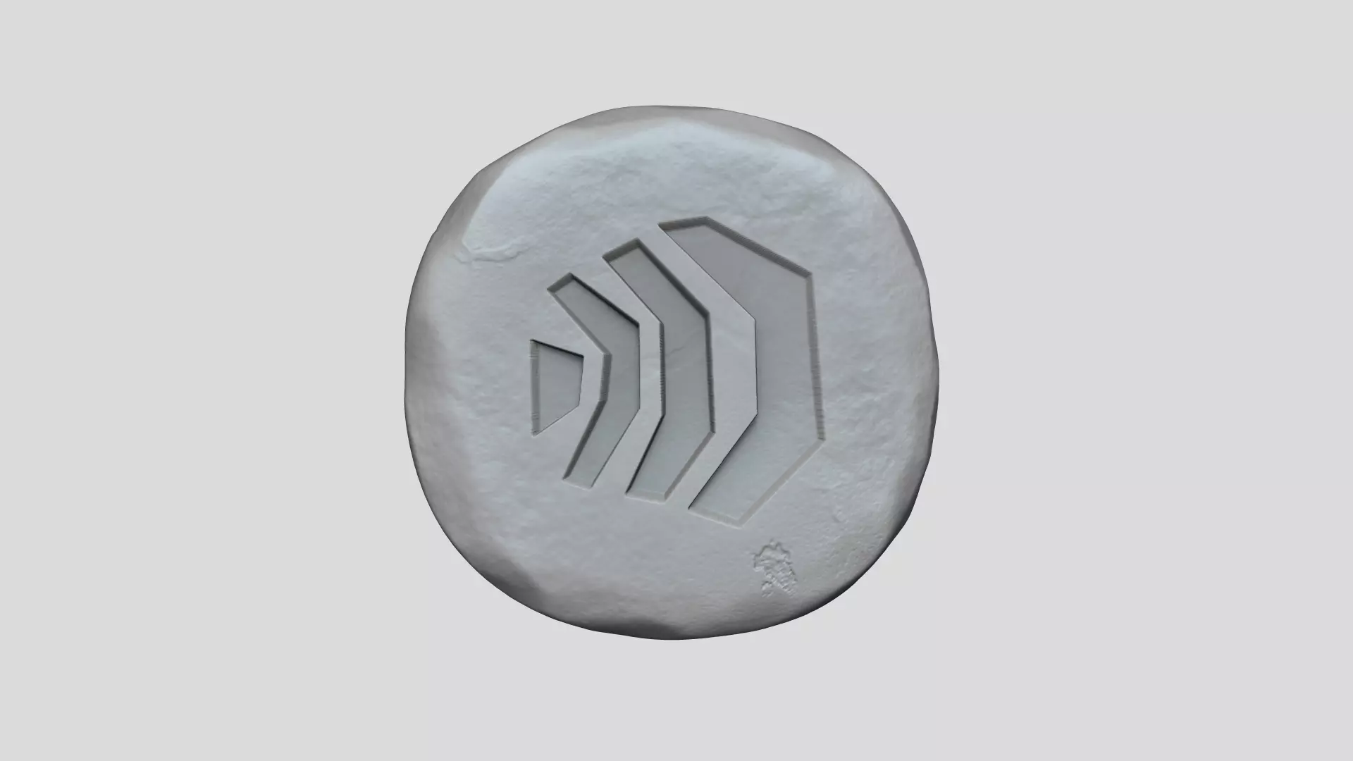 Air Rune - Runescape - STL Keychain 3D print model_0