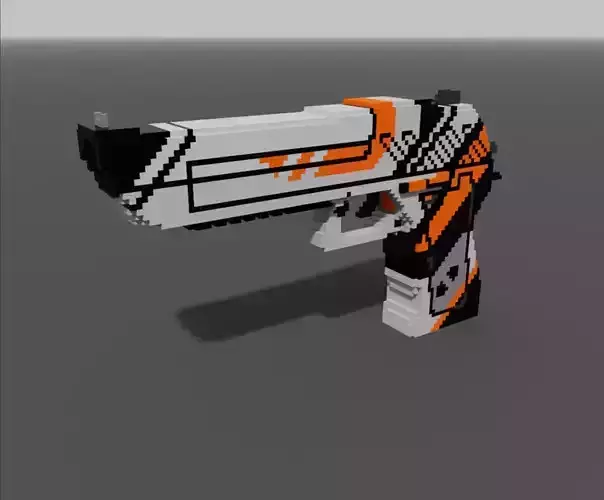Desert Eagle Asimov Low-poly 3D model