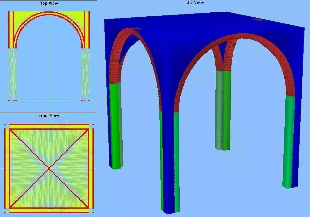 Groin Vault 20x20x22 feet Free 3D model_0
