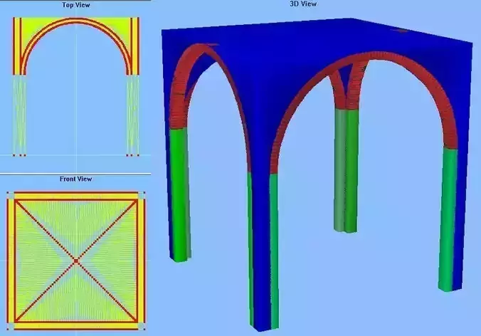 Groin Vault 20x20x22 feet