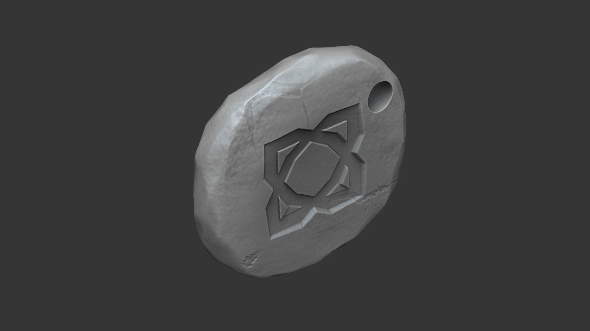 Elemental Runes - Runescape - STL Keychain 3D print model_5