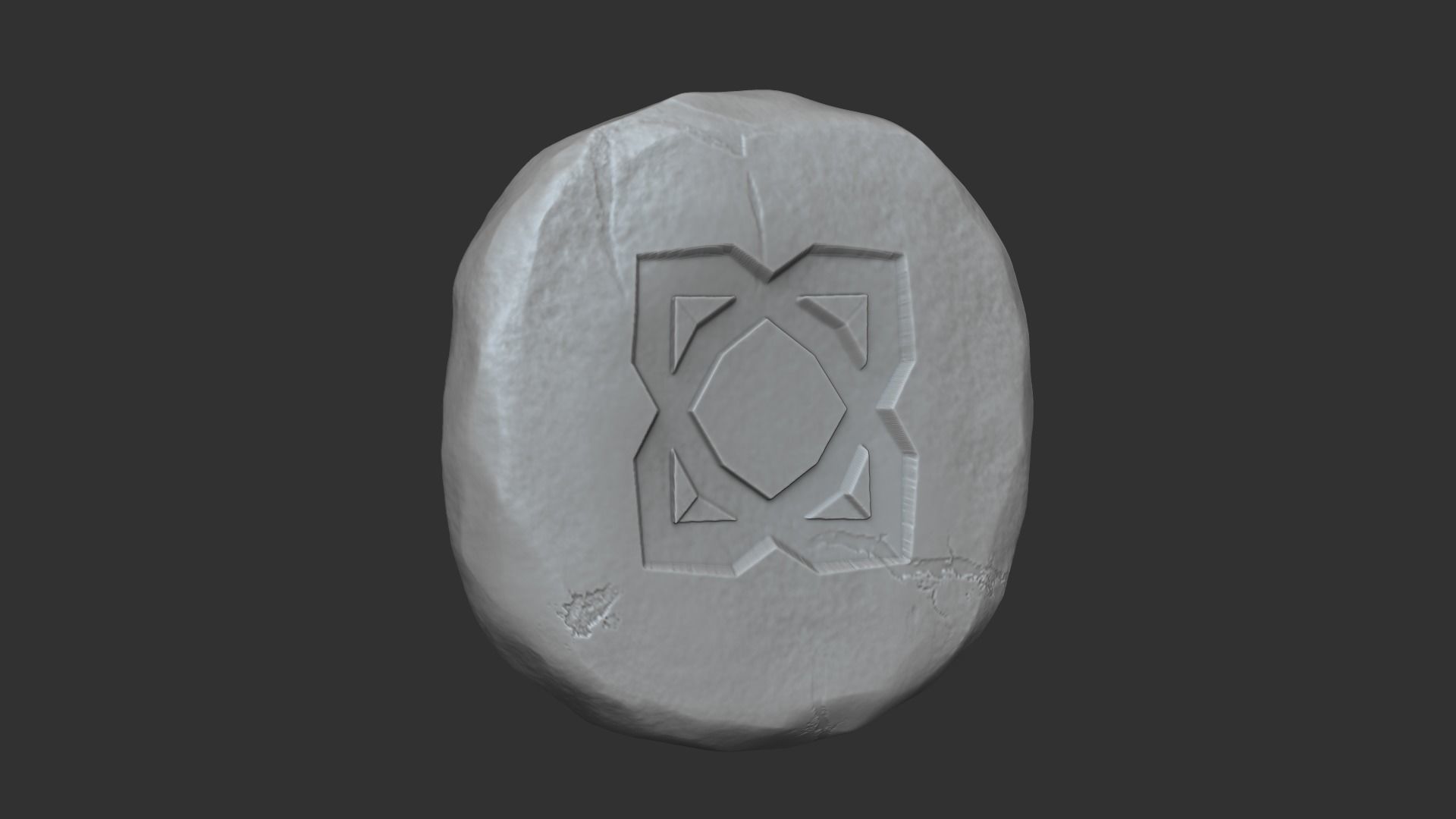 Elemental Runes - Runescape - STL Keychain 3D print model_2