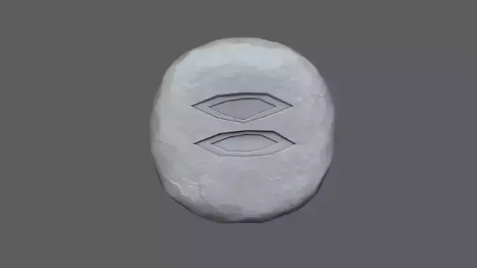 Mist Rune - Runescape - STL Keychain 3D print model