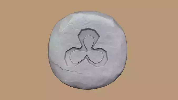 Mud Rune - Runescape - STL Keychain 3D print model