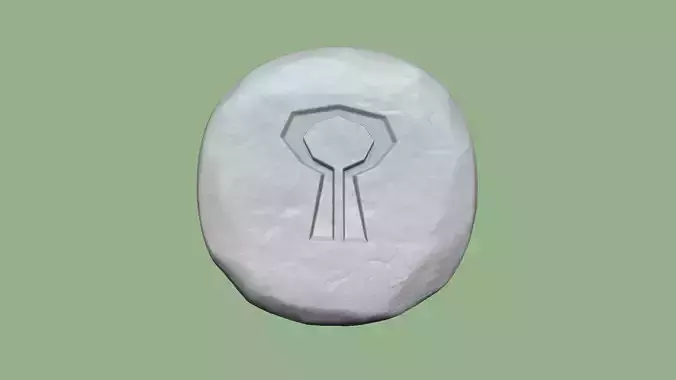 Nature Rune - Runescape - STL Keychain 3D print model