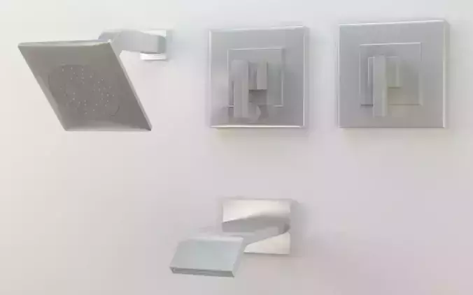 Kohler Loure Rite-Temp bath shower trim set semi polished chrome