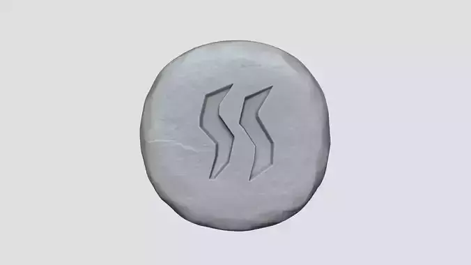Steam Rune - Runescape - STL Keychain