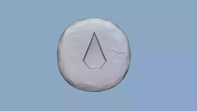 Water Rune - Runescape - STL Keychain
