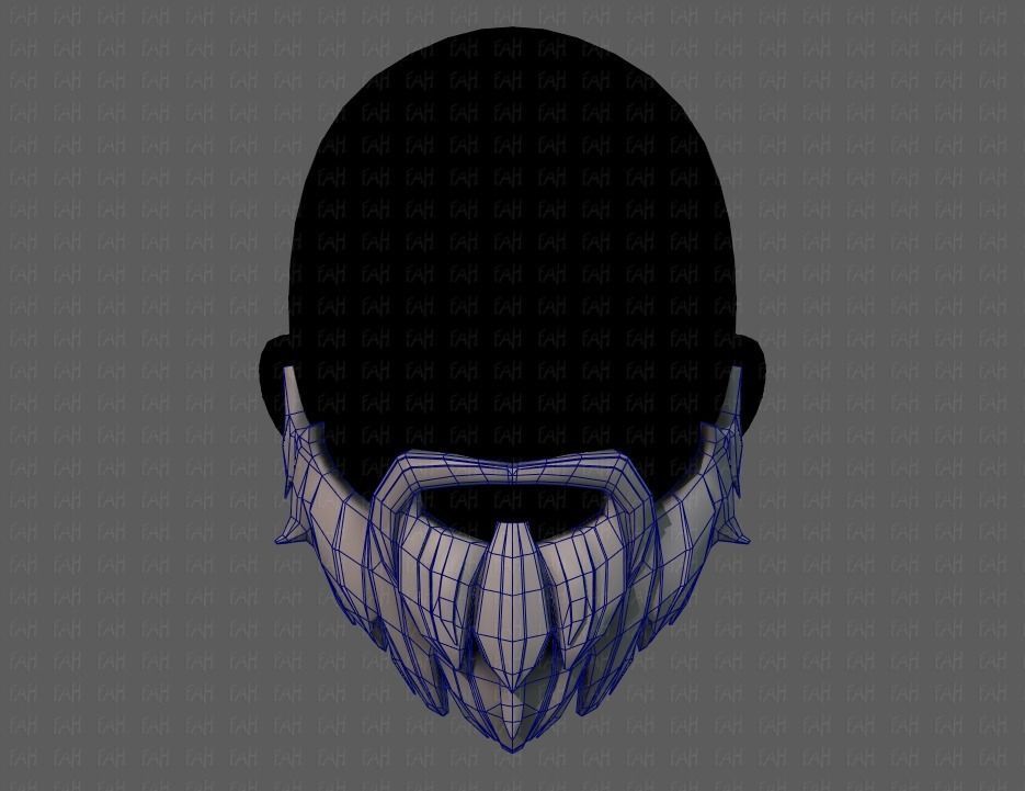 Beard V01 Low-poly 3D model_25