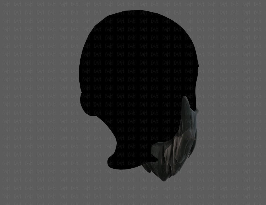 Beard V01 Low-poly 3D model_4