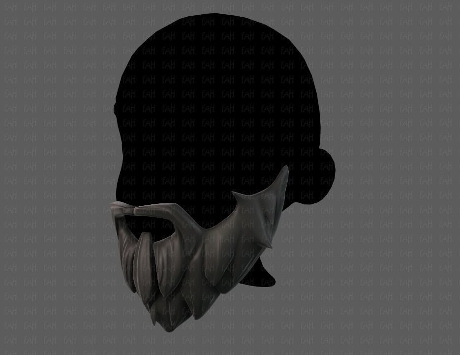Beard V01 Low-poly 3D model_8