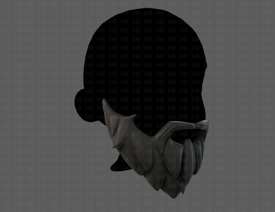 Beard V01 Low-poly 3D model_2