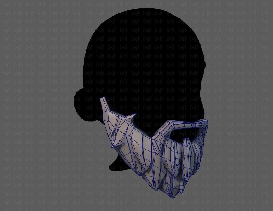 Beard V01 Low-poly 3D model_26