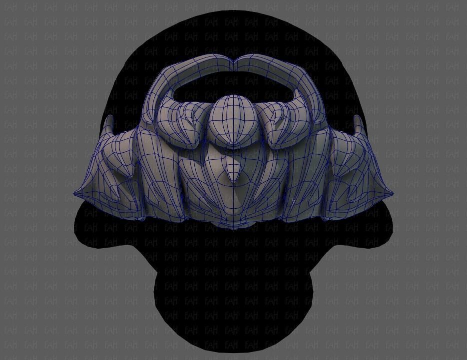 Beard V01 Low-poly 3D model_34