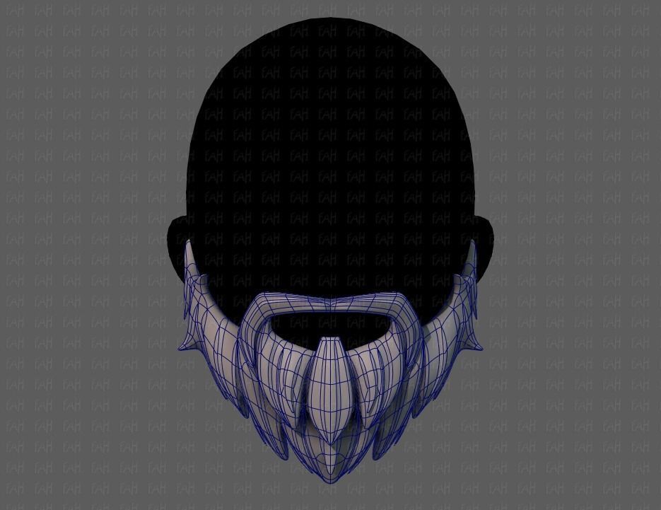 Beard V01 Low-poly 3D model_9