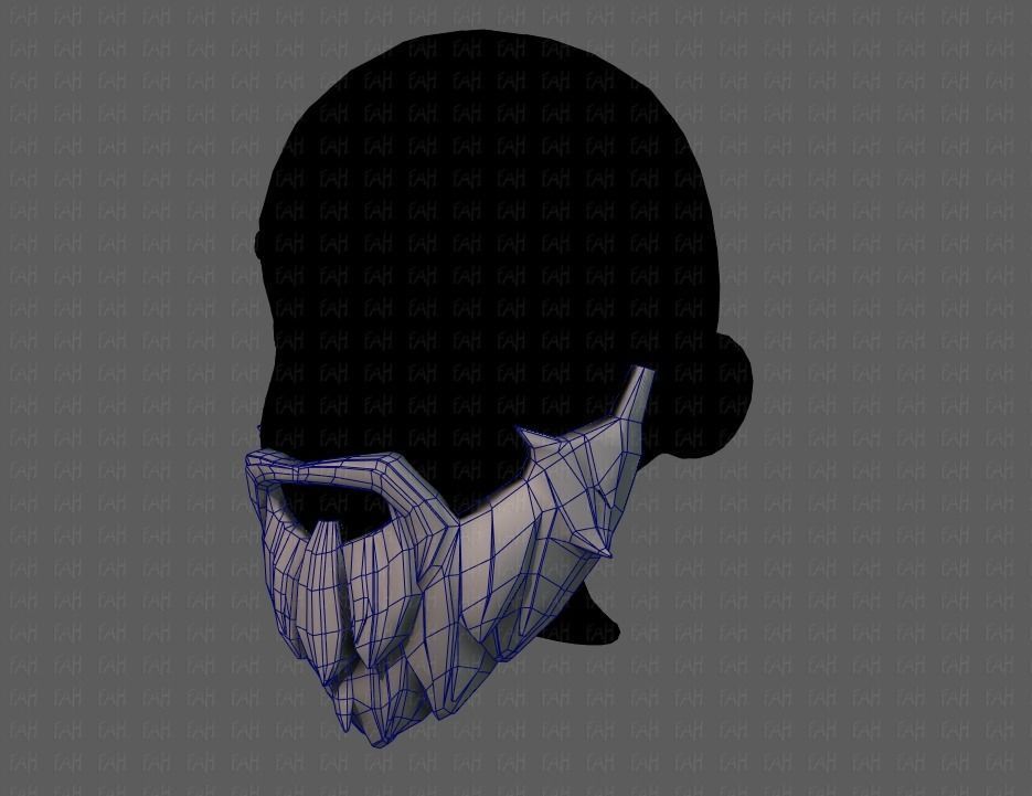 Beard V01 Low-poly 3D model_32