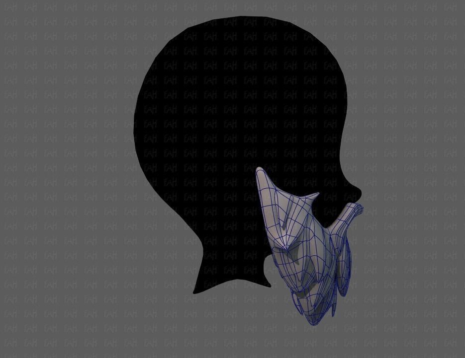 Beard V01 Low-poly 3D model_11