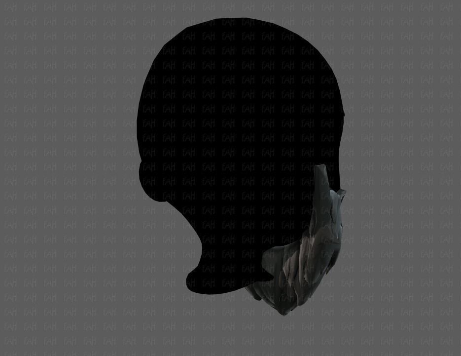 Beard V01 Low-poly 3D model_20