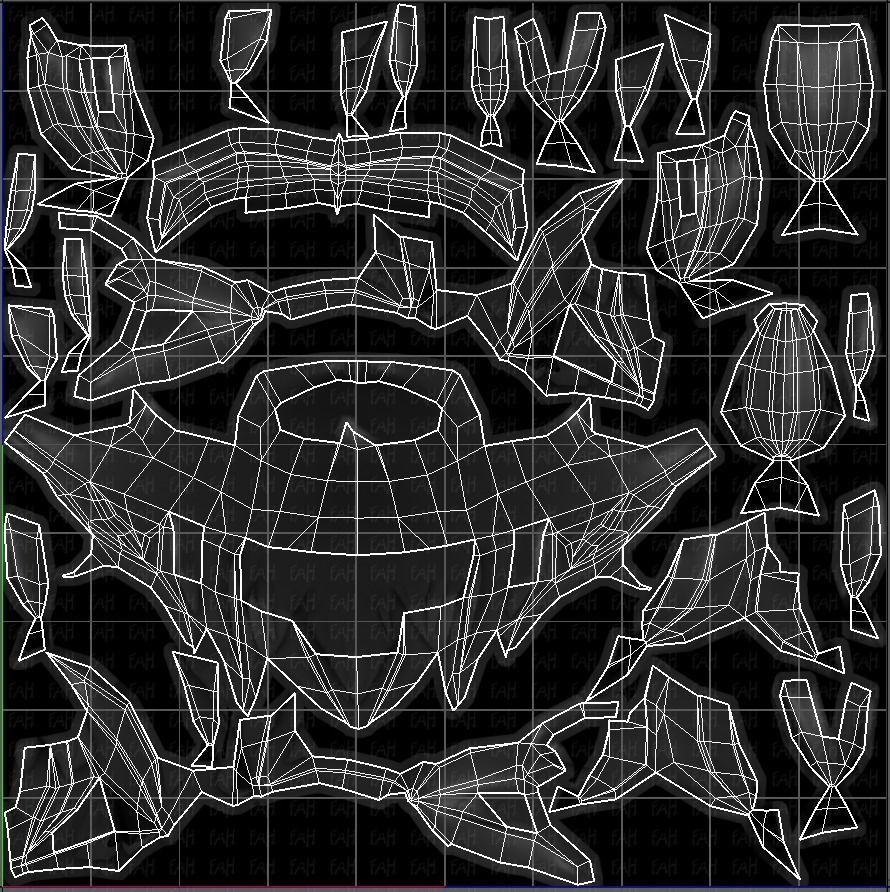 Beard V01 Low-poly 3D model_45