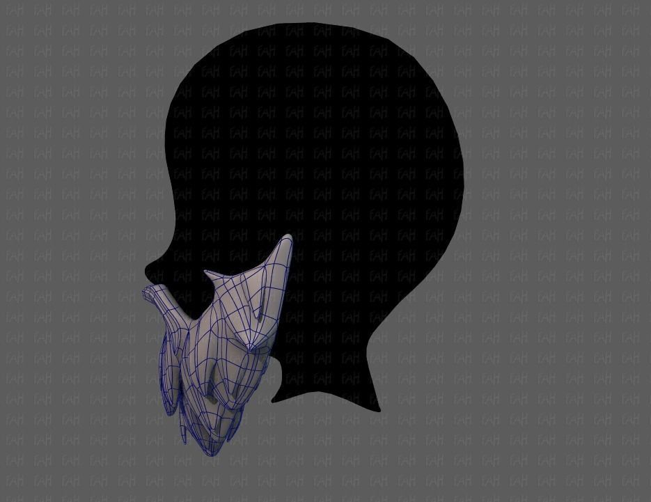 Beard V01 Low-poly 3D model_15