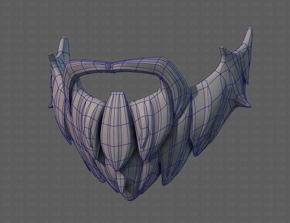 Beard V01 Low-poly 3D model_38