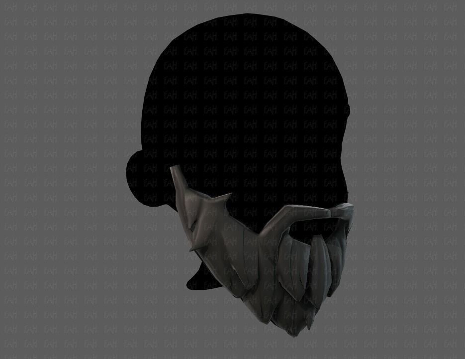 Beard V01 Low-poly 3D model_18