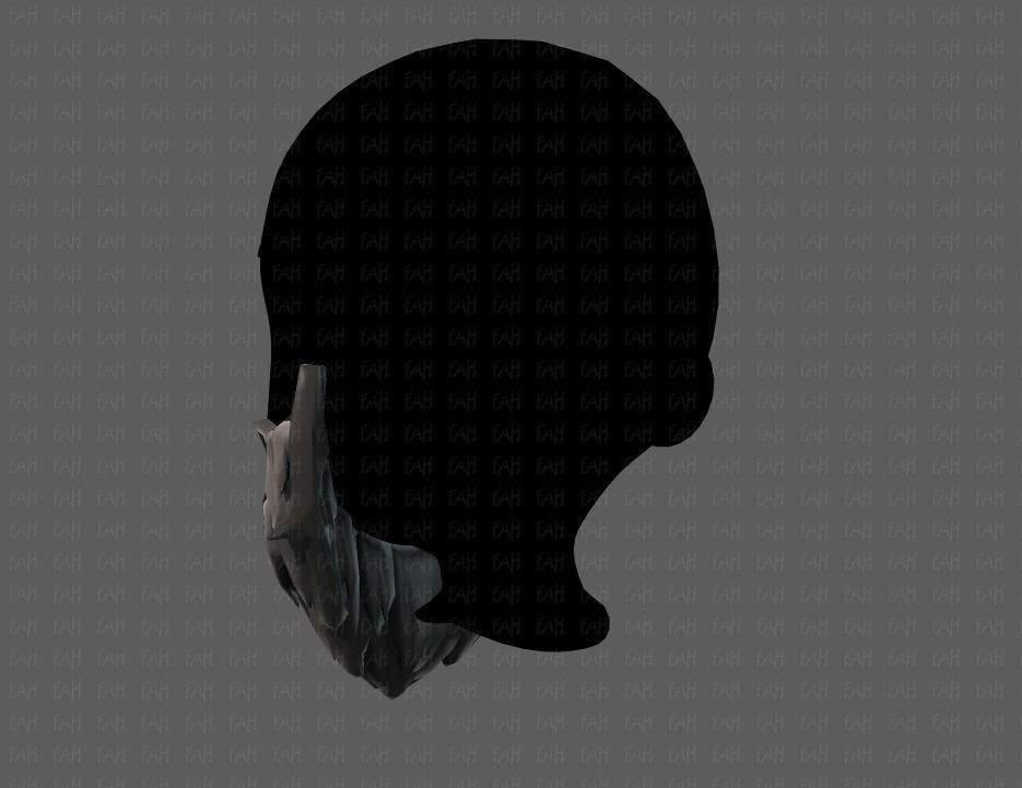 Beard V01 Low-poly 3D model_22