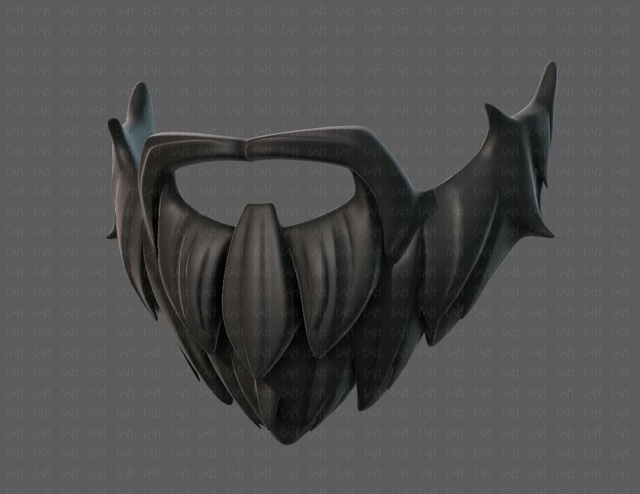 Beard V01 Low-poly 3D model_37