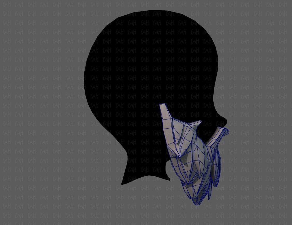 Beard V01 Low-poly 3D model_27