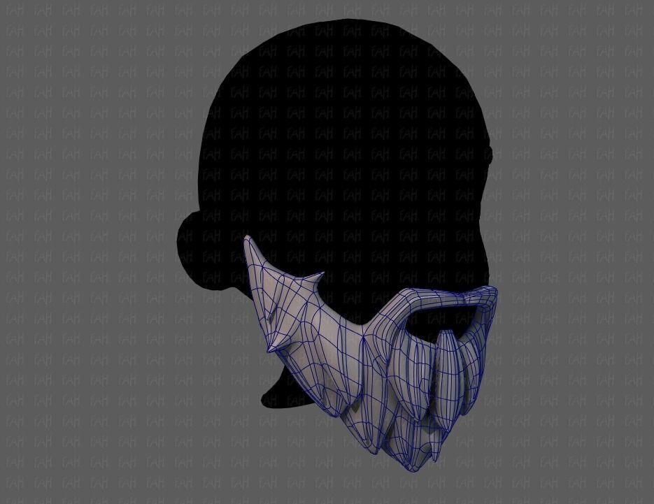 Beard V01 Low-poly 3D model_10