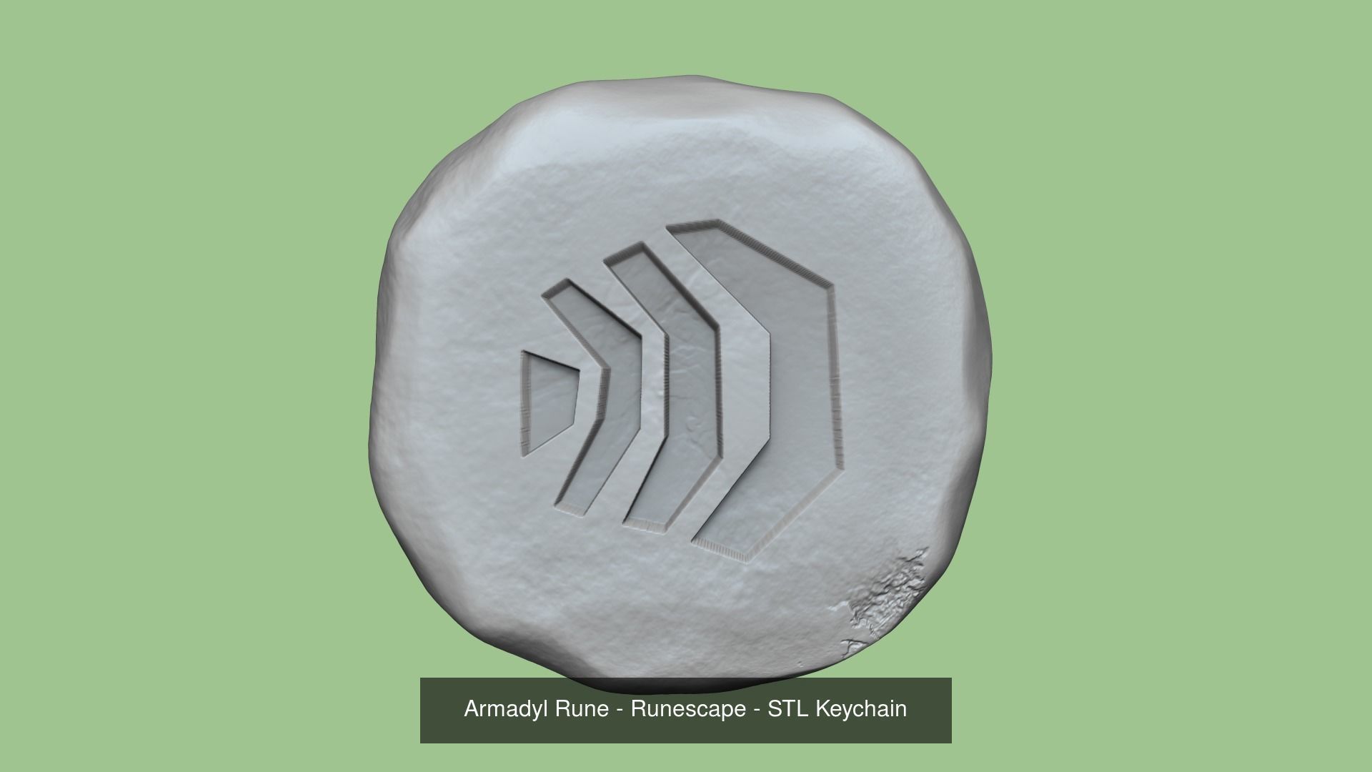 Runescape Pack - ALL Runes - STL Keychain 3D Model Collection_5