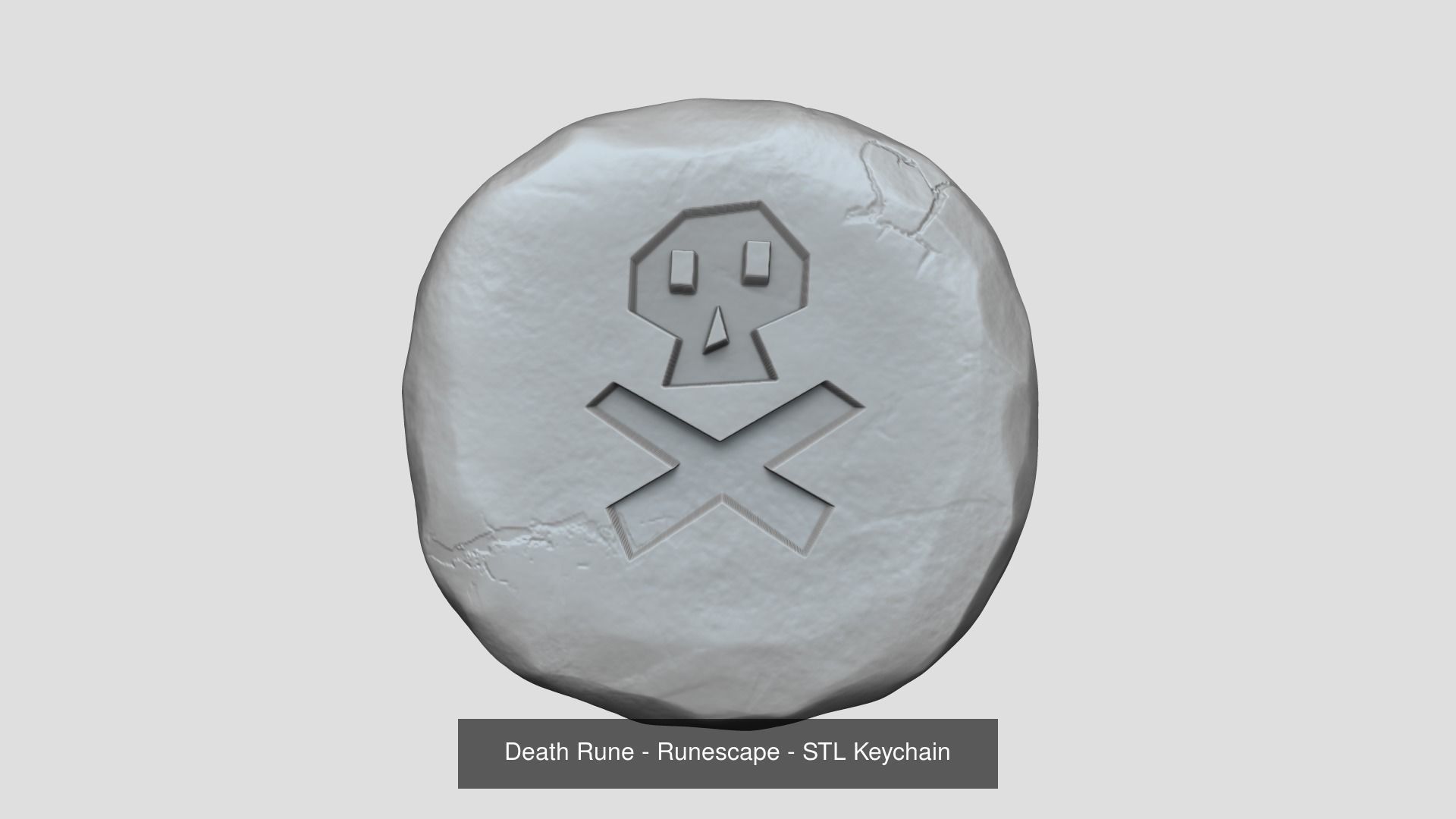Runescape Pack - ALL Runes - STL Keychain 3D Model Collection_12