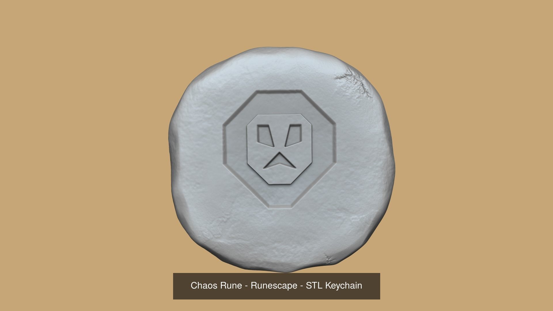 Runescape Pack - ALL Runes - STL Keychain 3D Model Collection_10