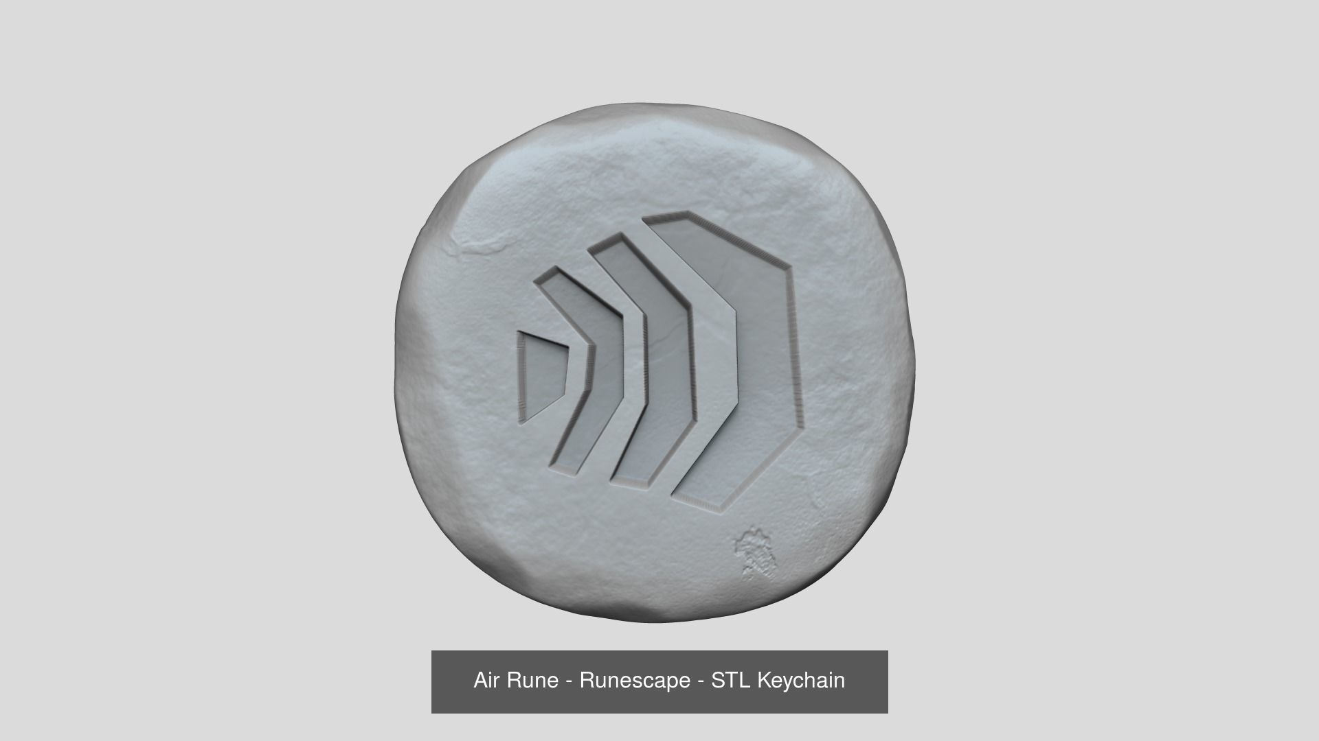 Runescape Pack - ALL Runes - STL Keychain 3D Model Collection_4