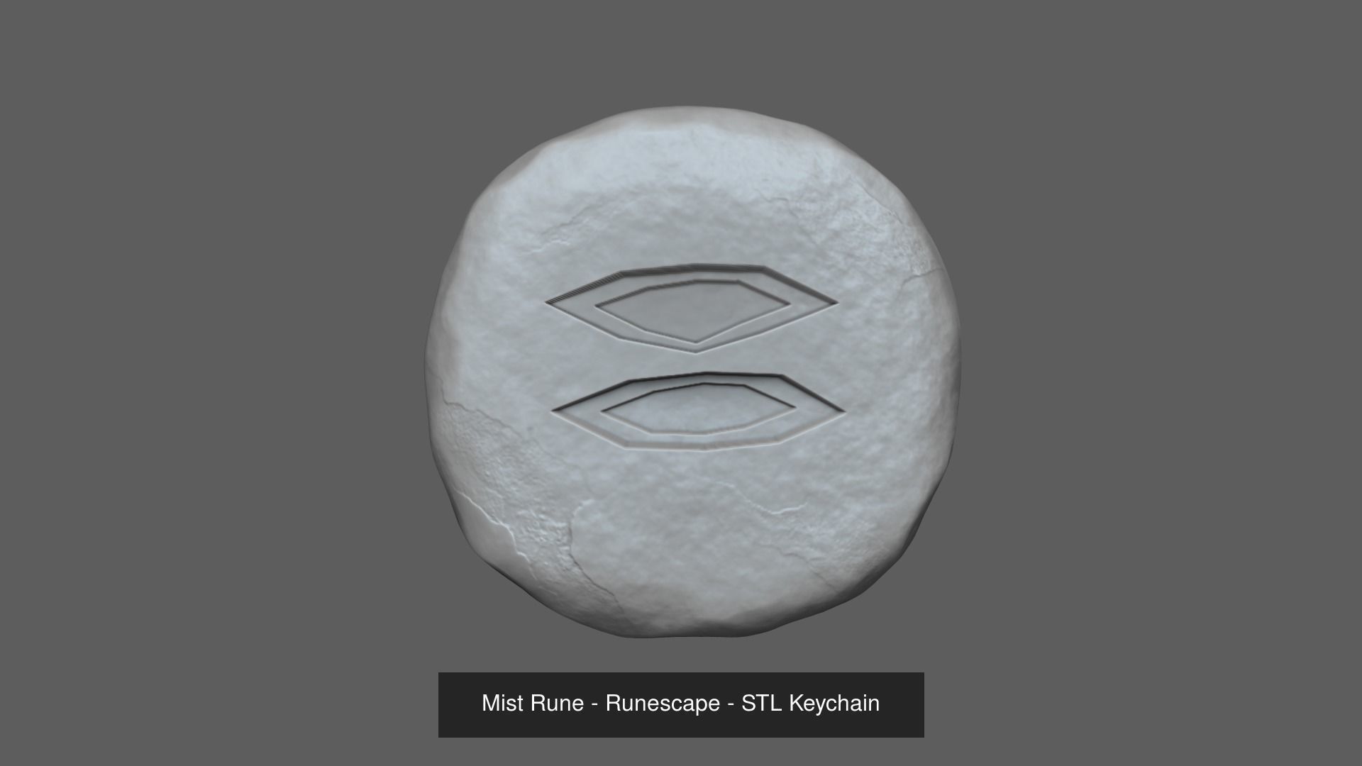 Runescape Pack - ALL Runes - STL Keychain 3D Model Collection_20
