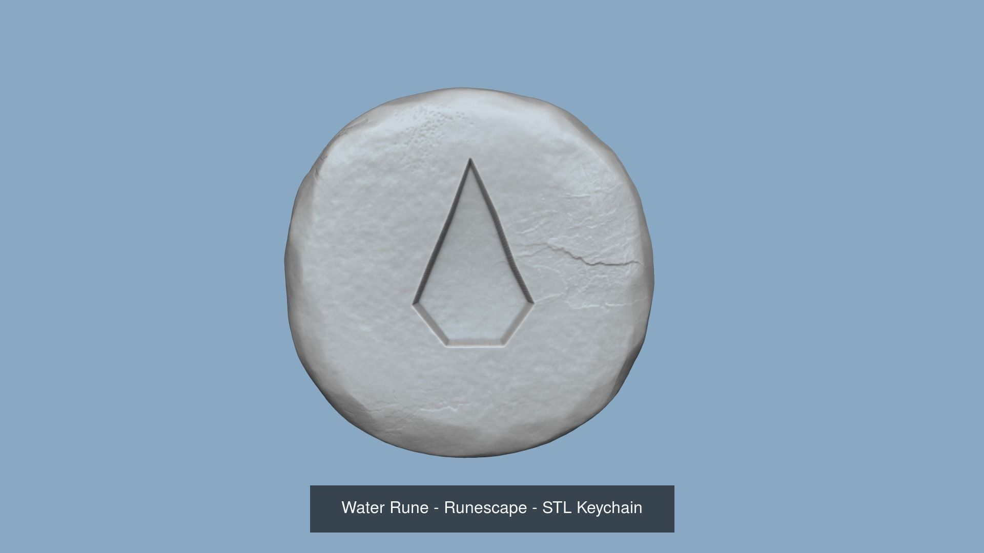 Runescape Pack - ALL Runes - STL Keychain 3D Model Collection_27