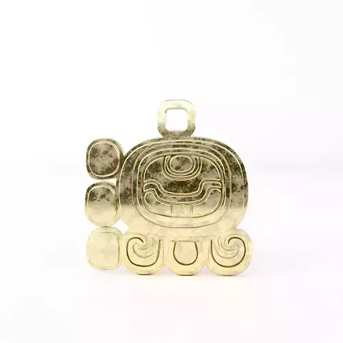 Mayan pendant glyph D