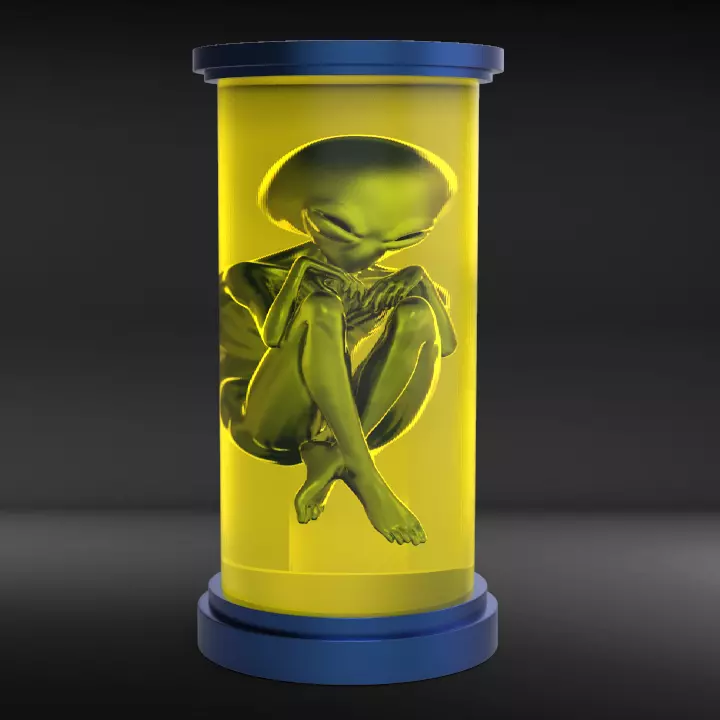Alien in a Jar 3D print model_0