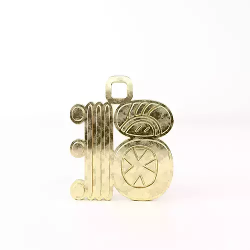 Mayan pendant glyph I 3D print model