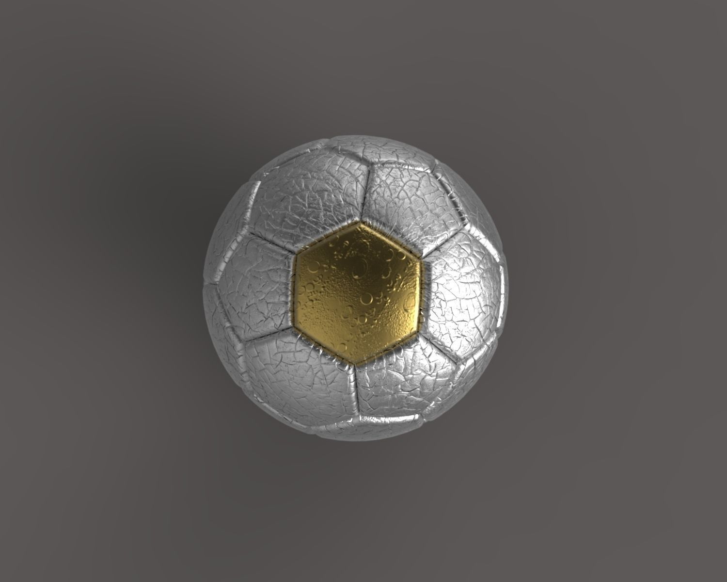 Football pendant 3D print model_2