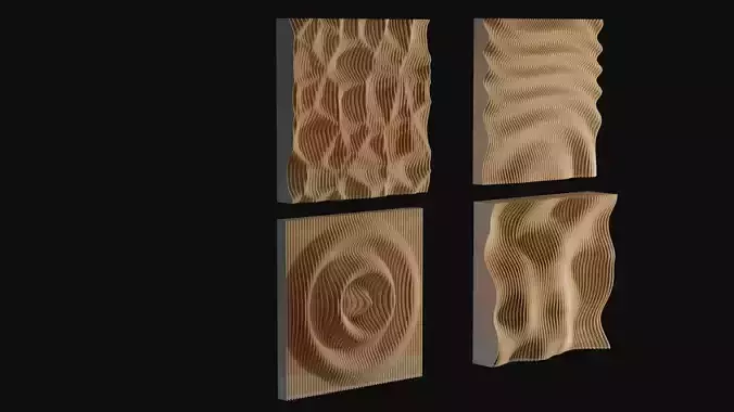 Parametric walls - set x 4