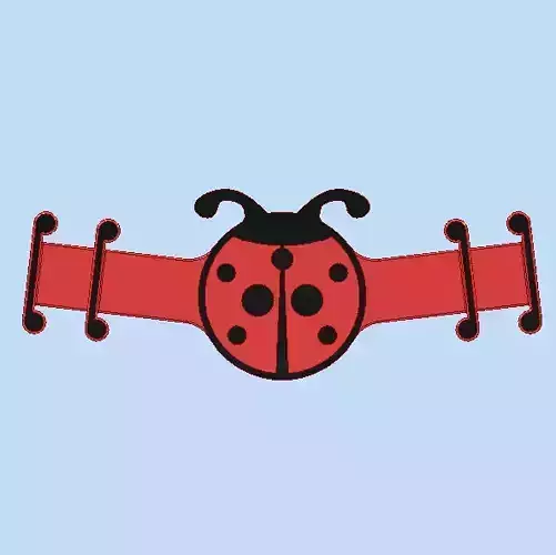 lady bug  mask strap