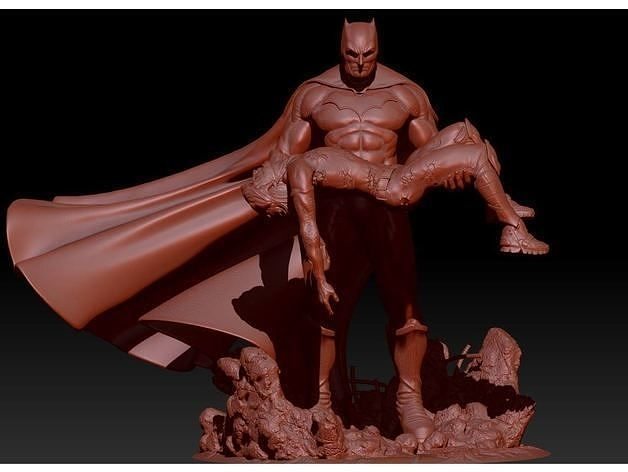 batmam batman statue Free 3D model