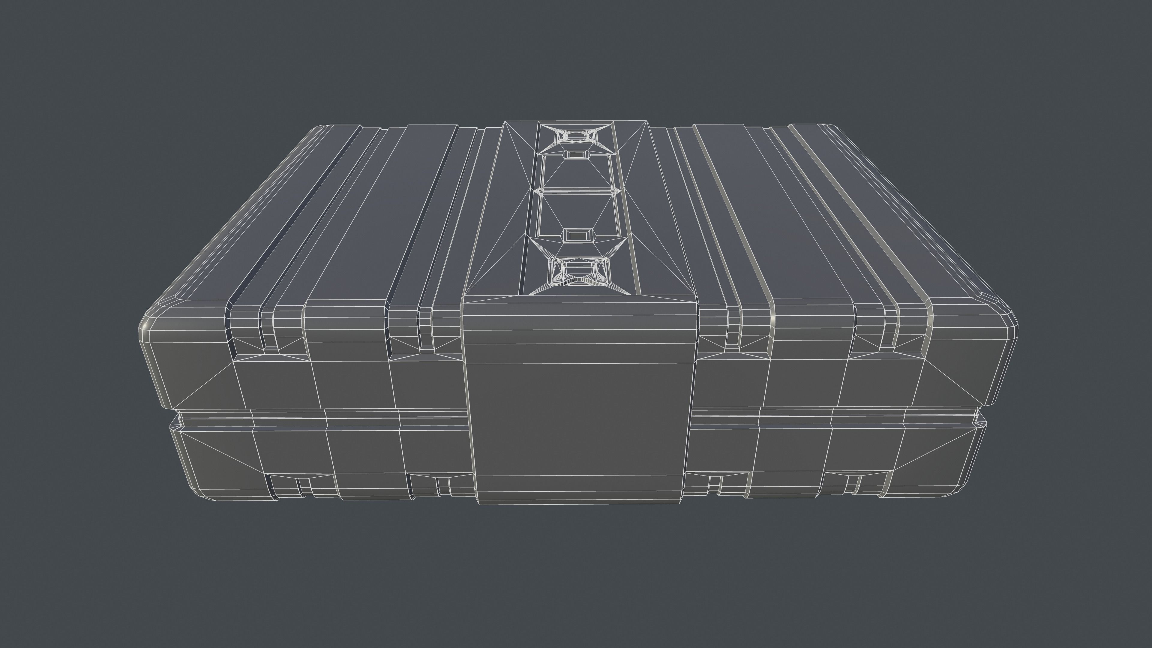 Sci-Fi Case Low-poly 3D model_4