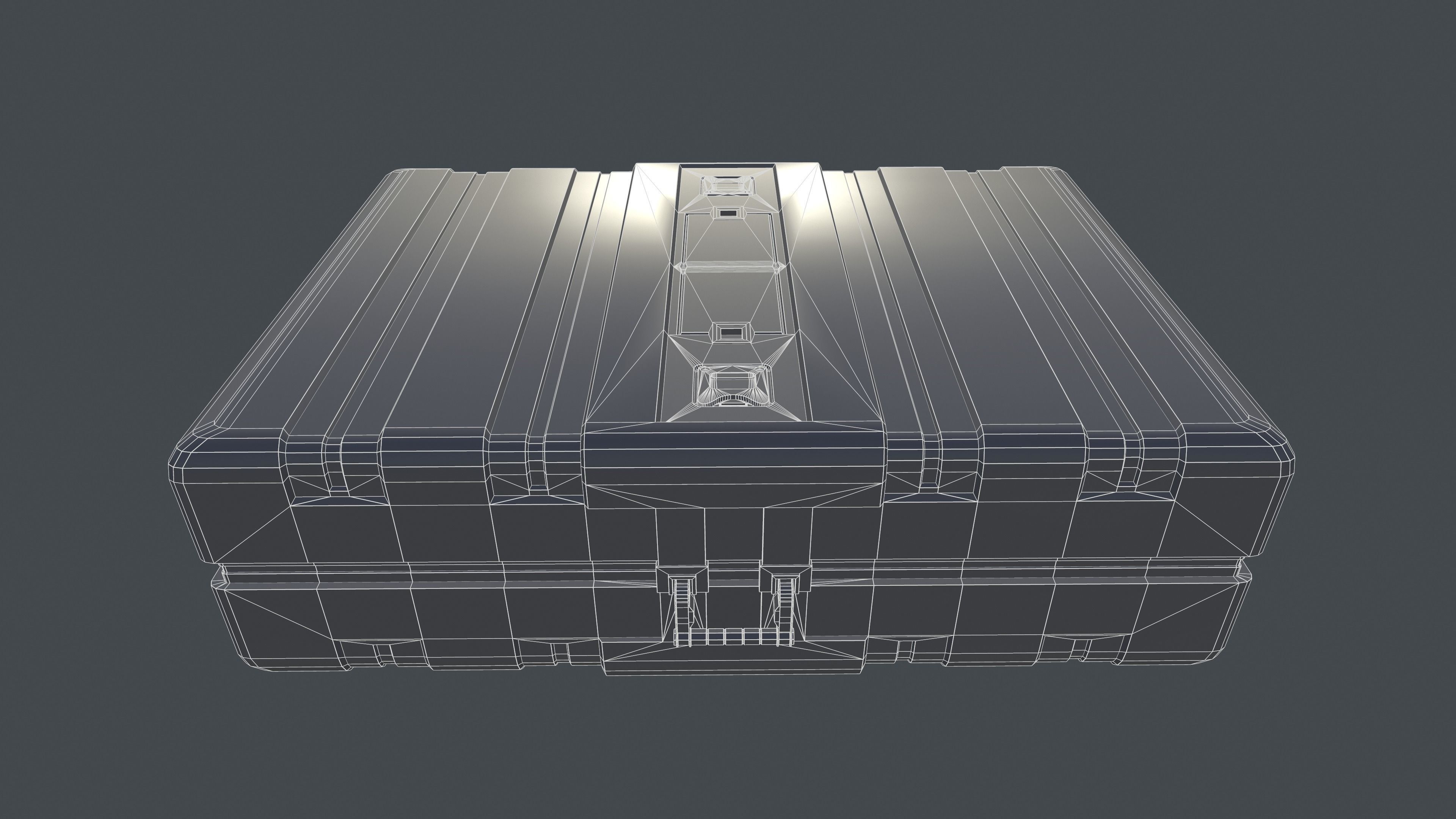 Sci-Fi Case Low-poly 3D model_3