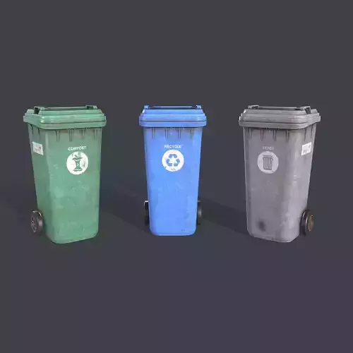 Wheeled Trash Bin