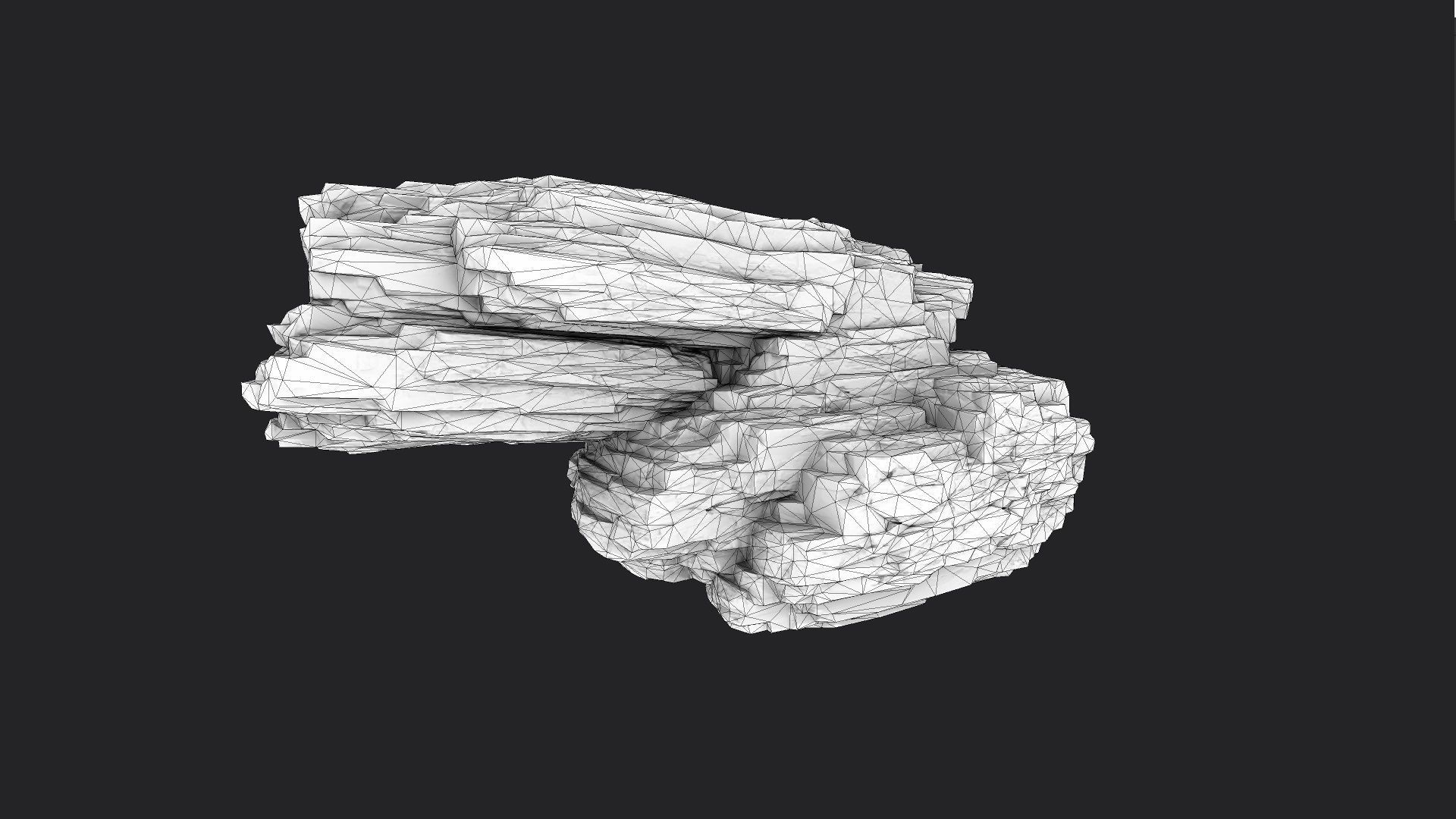 Rock 8-1 Low-poly 3D model_5