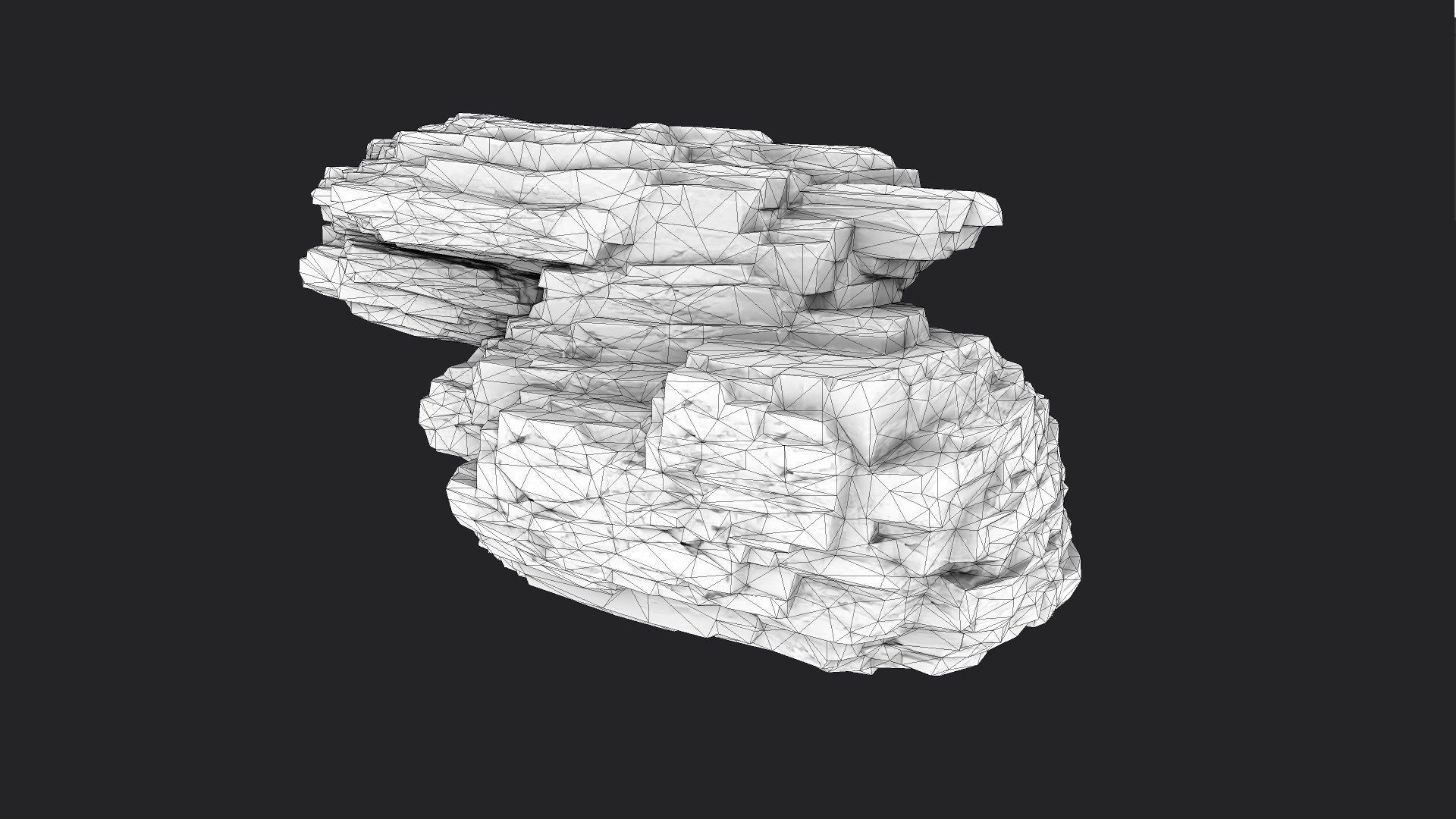 Rock 8-1 Low-poly 3D model_9