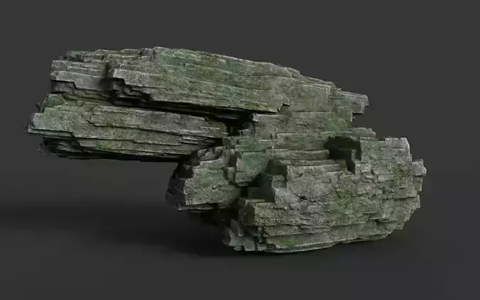 Rock 8-1 Low-poly 3D model