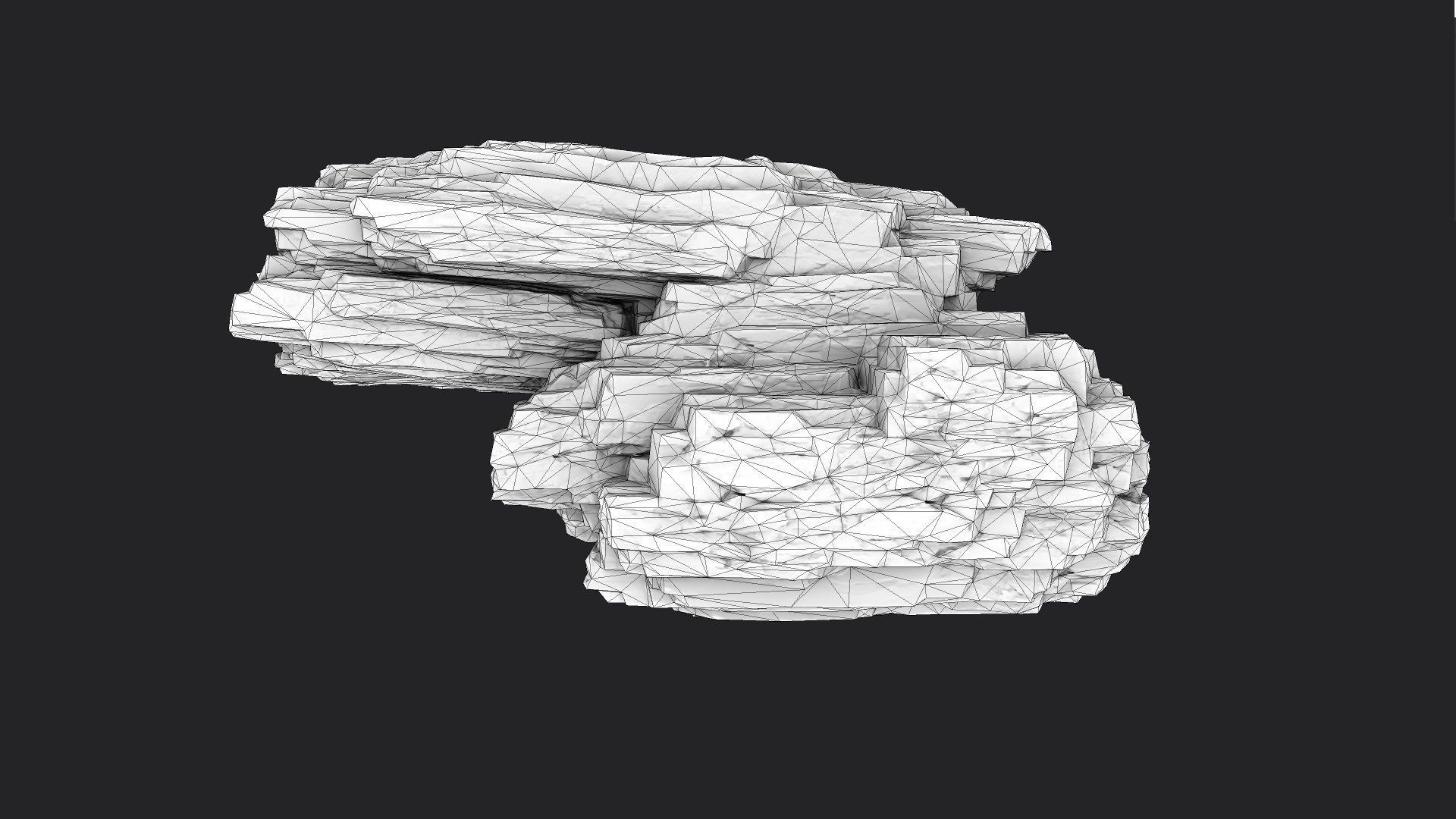 Rock 8-1 Low-poly 3D model_10